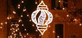 luminarie tortiglione pendente con microluci led