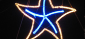 Luminarie - stella marina luminosa in led caldo