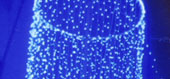 cilindro microluce led blu di varie dimensioni